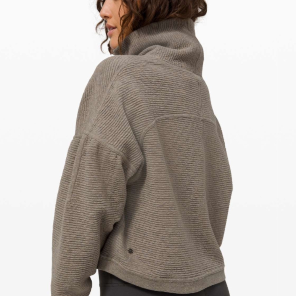 lululemon Peaceful Moments Gray Turtleneck Sweater